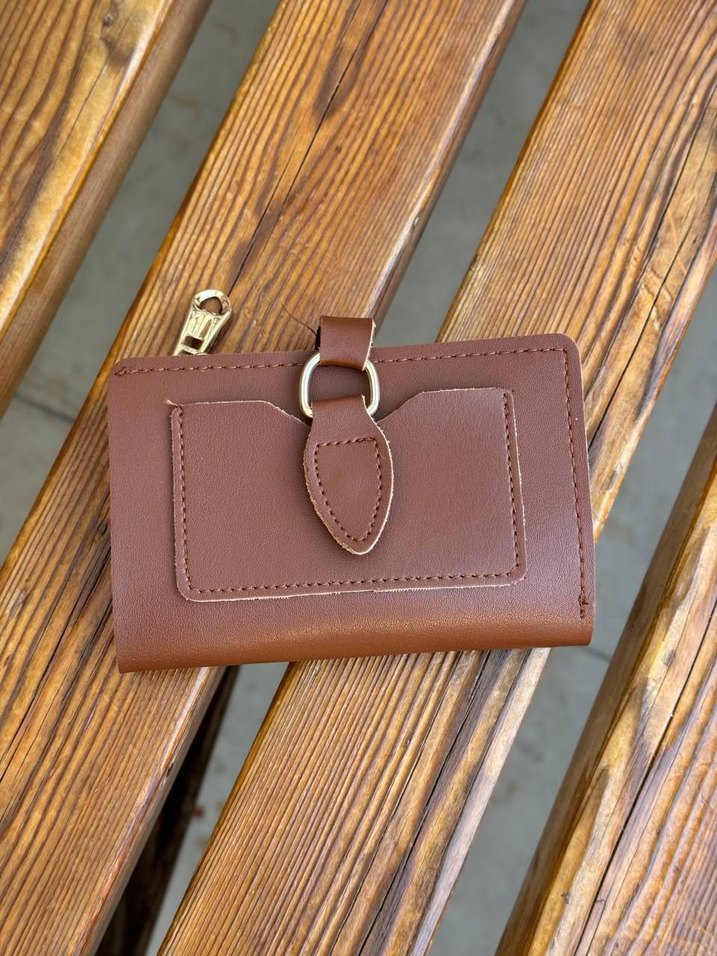 Vintage Deri Tokalı Kadın Cüzdan - Görsel 4