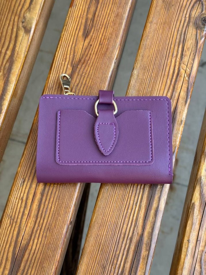 Vintage Deri Tokalı Kadın Cüzdan - Görsel 3