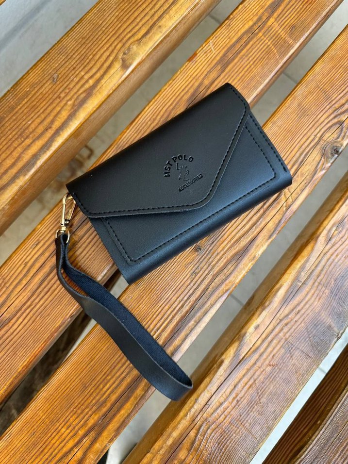 Çok Renkli Deri Bohem Clutch Cüzdan - Görsel 3