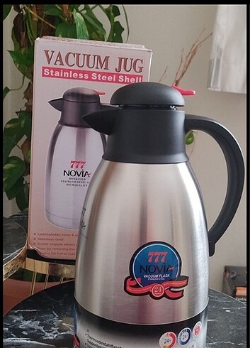 Çay kahve termosu 2 litre içi dışı çeliktir