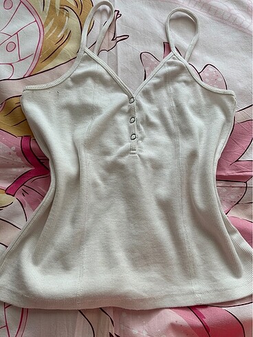 Beyaz askılı coquette crop