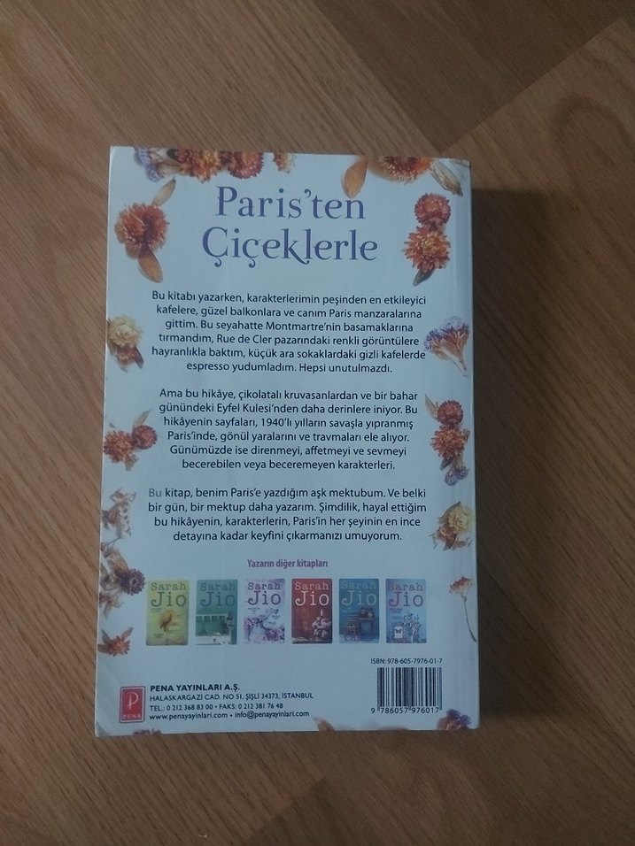 Paris'ten Çiçeklerle - Sarah Jio - Görsel 2