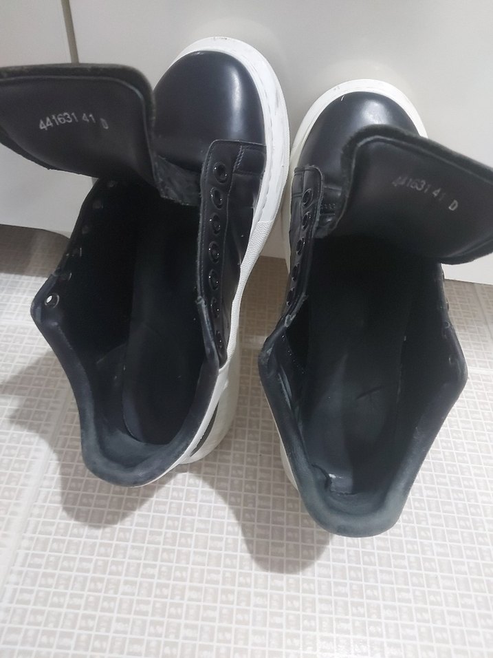 Alexander McQueen Siyah Bağcıklı Erkek Spor Ayakkabı - Görsel 5