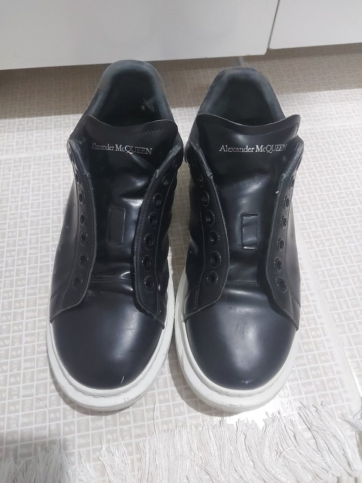 Alexander McQueen Siyah Bağcıklı Erkek Spor Ayakkabı - Görsel 2