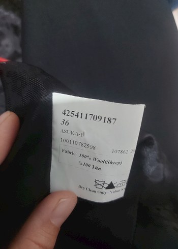 Düğmeli Siyah Kadın Ofis Blazeri - Görsel 6