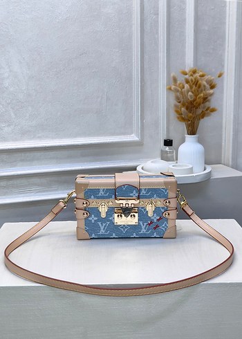 Louis Vuitton Mavi Monogramli Mini Kasa Canta