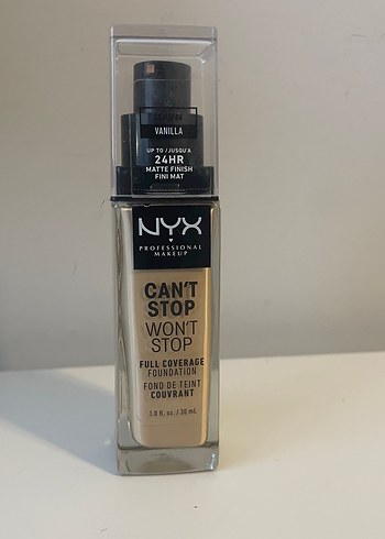 NYX Can't Stop Won't Stop Fondöten - Vanilla
