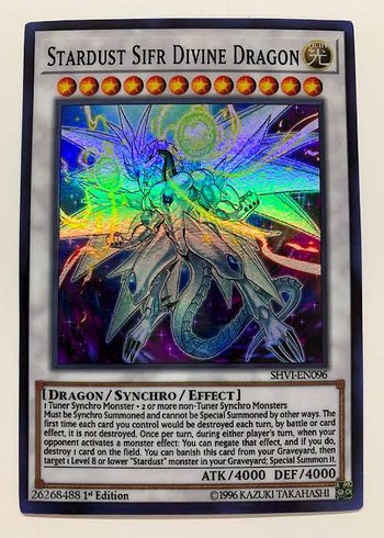 Stardust Sifr Divine Dragon Yu-Gi-Oh (almayiniz ayirtilmistir