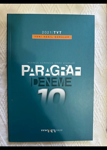 TYT Paragraf Deneme 10 Soru Kitabı