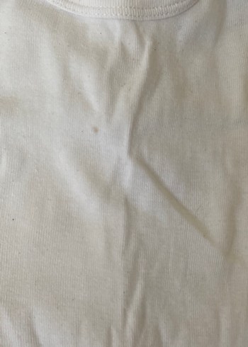 Bebek Erkek Kısa Kollu Beyaz Keten Body - Görsel 5