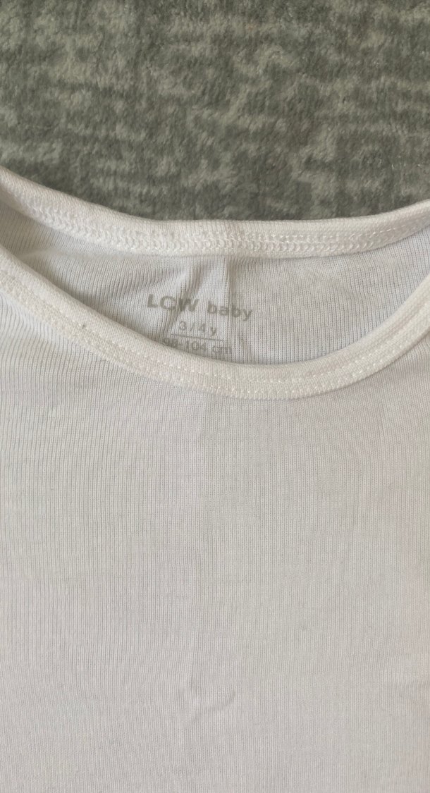 Bebek Erkek Kısa Kollu Beyaz Keten Body - Görsel 2