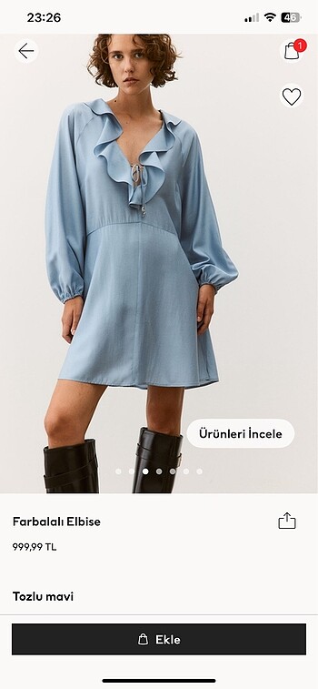 Etiketli yeni H&M elbise