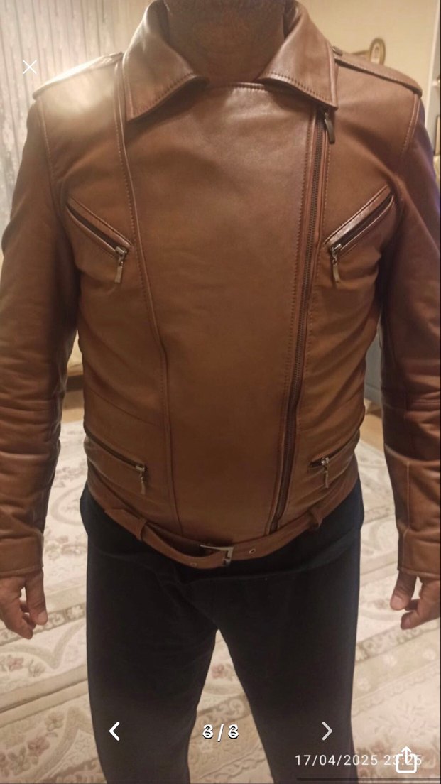 Erkek deri ceket - Görsel 2