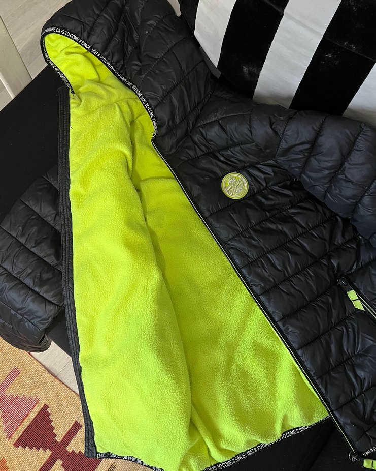 Defacto - Kapüşonlu Siyah Erkek Çocuk Mont - Görsel 3