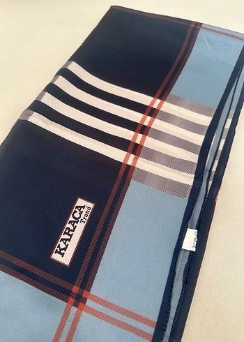 Beden Lacivert Mavi Kareli Street Wear eşarp