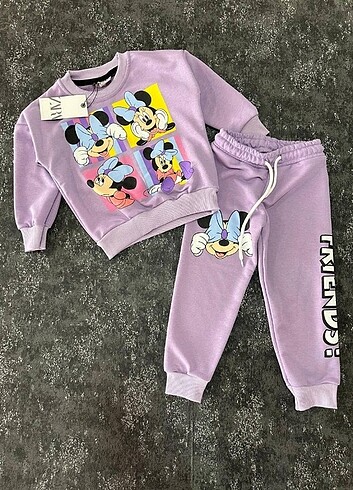 Zara Minnie Friends Alt Üst Takim