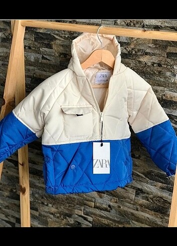 Zara Blok Renkli Kapitone Mont