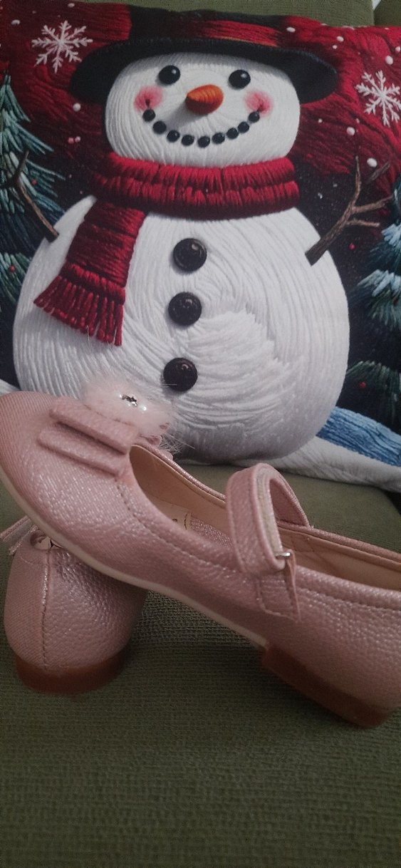 Pembe Nakışlı Kız Çocuk Babet Ayakkabı - Görsel 4