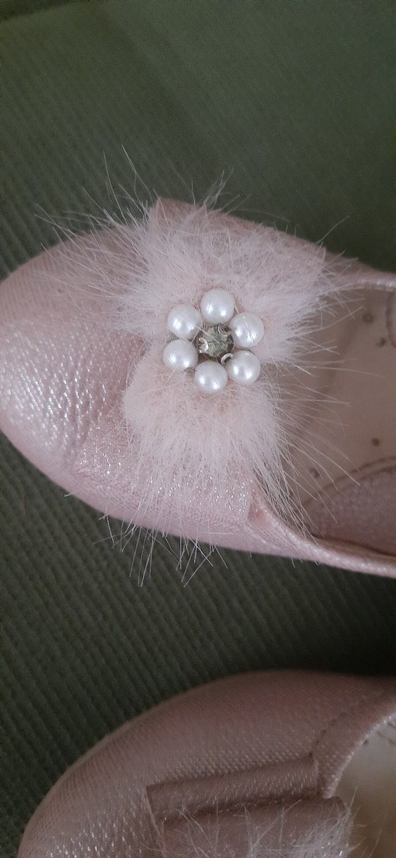 Pembe Nakışlı Kız Çocuk Babet Ayakkabı - Görsel 3