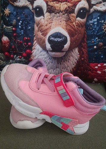 Vicco Kız Çocuk Pembe Cırt Cırtlı Spor Ayakkabı - Görsel 4