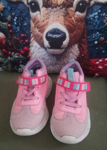 Vicco Kız Çocuk Pembe Cırt Cırtlı Spor Ayakkabı - Görsel 3