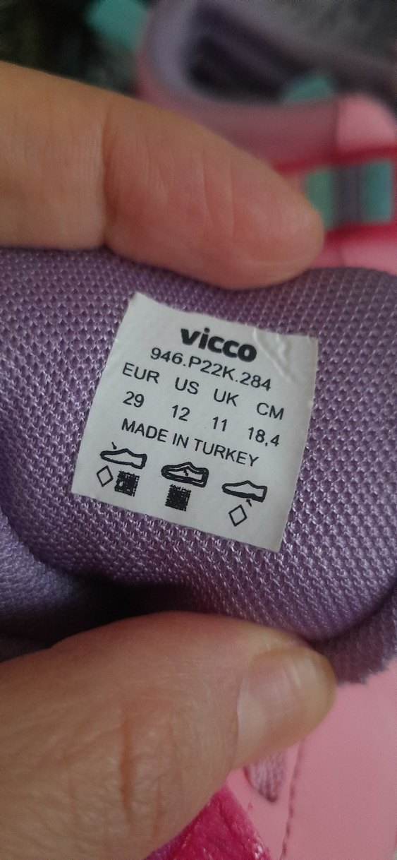 Vicco Kız Çocuk Pembe Cırt Cırtlı Spor Ayakkabı - Görsel 2