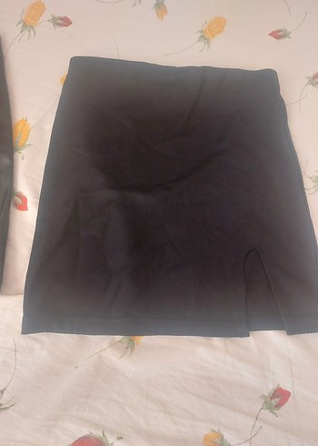 Siyah Midi Mini Etek