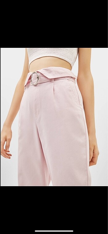 Bershka Bershka paperbag pantolon