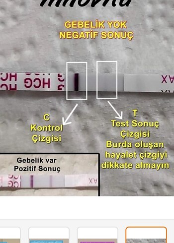 diğer Beden beyaz Renk lh ovülasyon testi gebelik