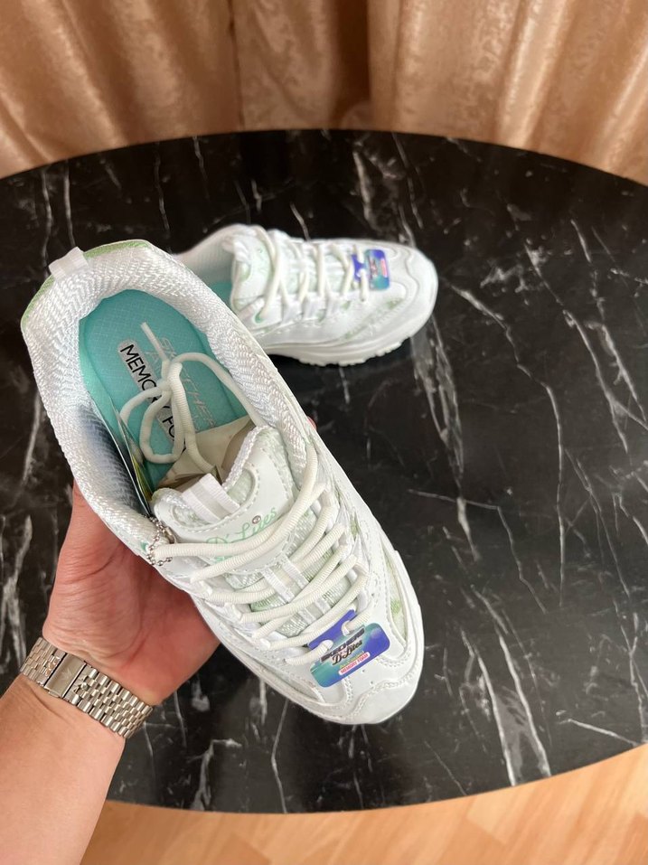 Skechers WHİTE GREEN FLOWERS - Görsel 3