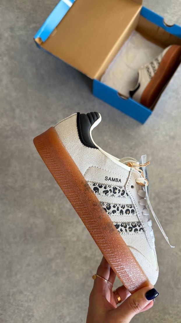 Adidas Sambae Leopard White - Görsel 4