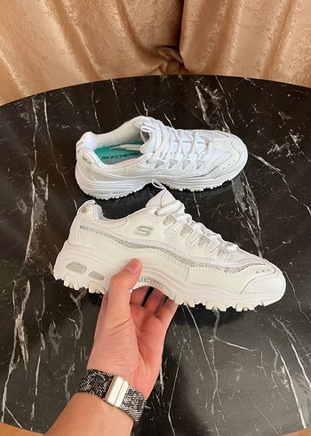 Skechers WHİTE SİLVERY