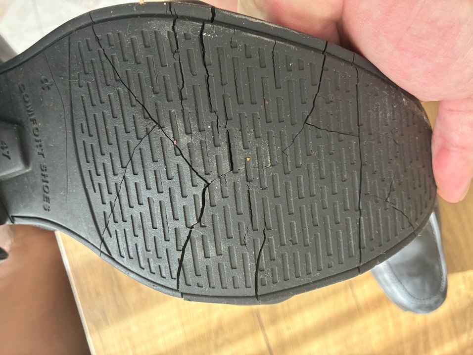 Siyah Deri Erkek Klasik Ofis Ayakkabısı 47 numara - Görsel 4