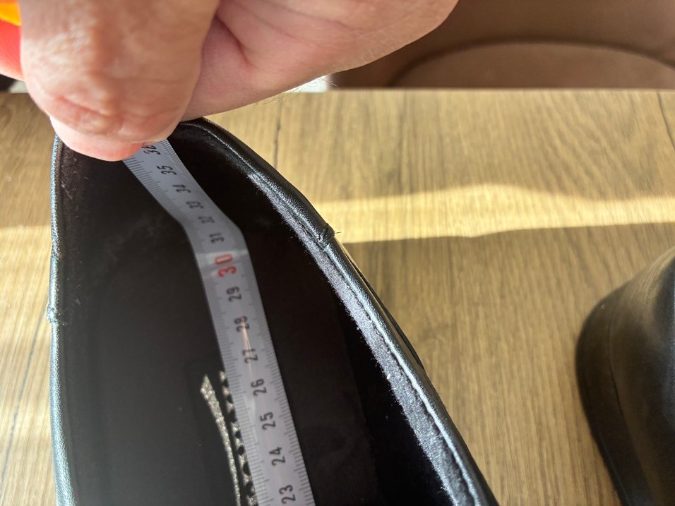 Siyah Deri Erkek Klasik Ofis Ayakkabısı 47 numara - Görsel 5