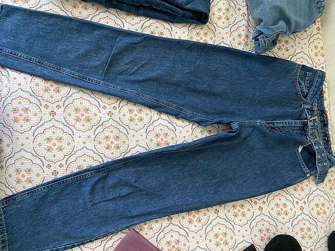 26 Beden mavi Renk Lcw kendinden kemerli kot