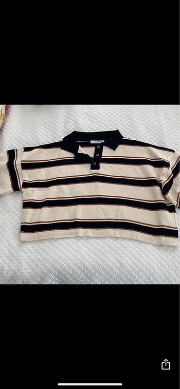 Qu style Poli Yaka Crop Kazak