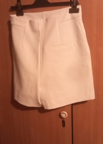 Zara Zara Beyaz Mini Şort
