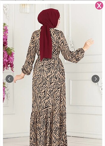 Moda selvim leoparlı elbise