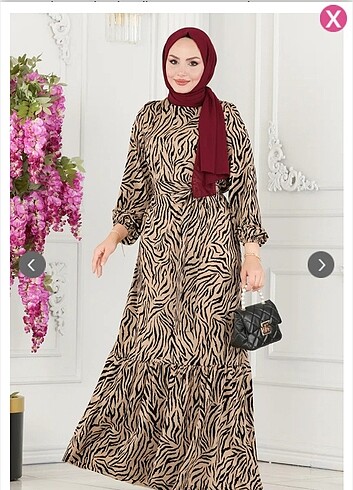 Modapik Moda selvim leoparlı elbise