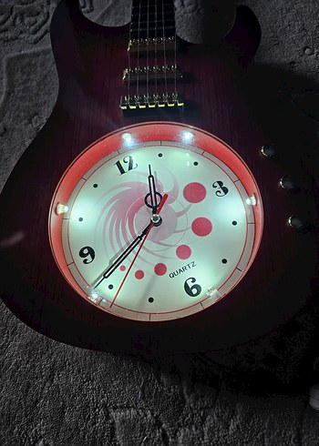 Saat tasarumlı ışıklı duvar saati - Görsel 2