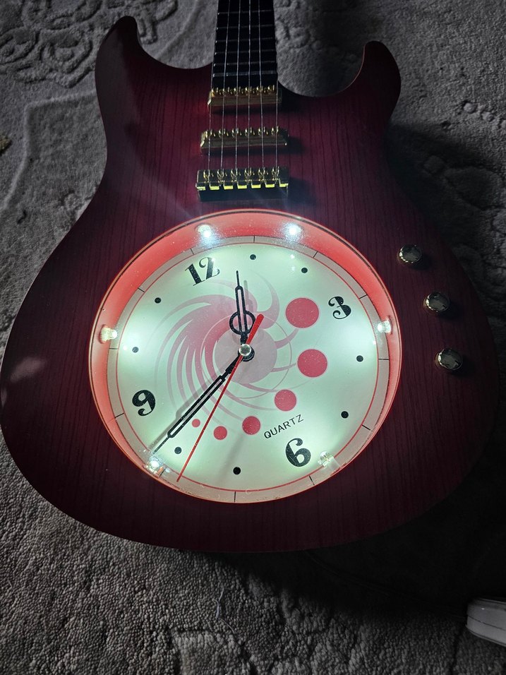 Saat tasarumlı ışıklı duvar saati - Görsel 3