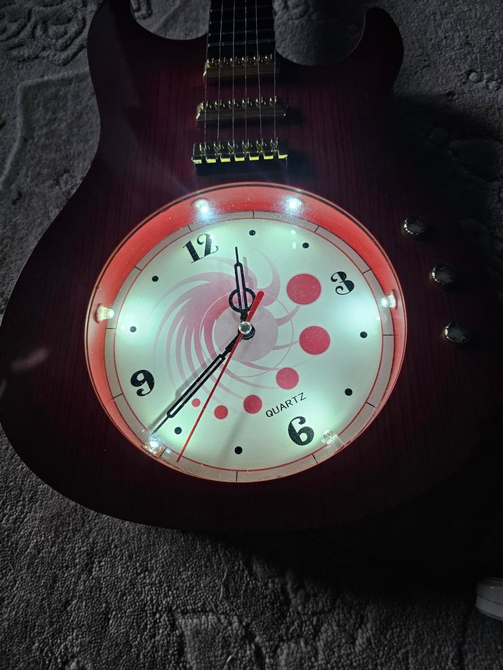 Saat tasarumlı ışıklı duvar saati - Görsel 2