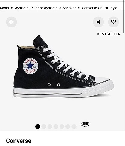 Converse siyah all star