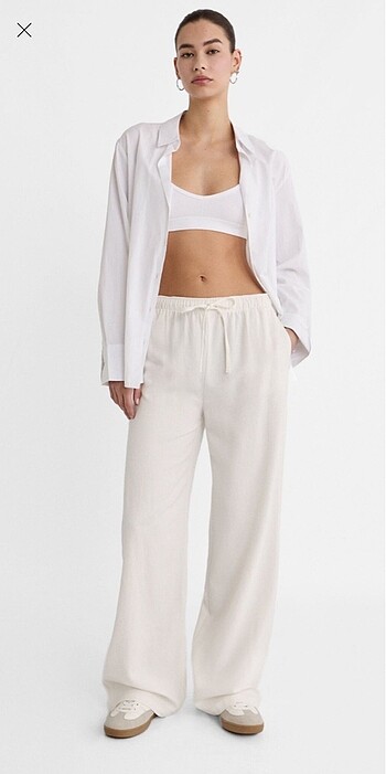 stradivarius keten pantolon