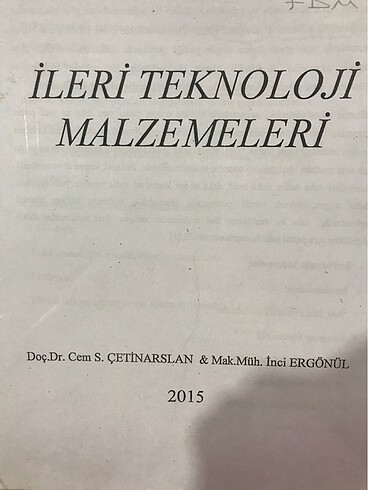 İleri Teknoloji Malzemeleri