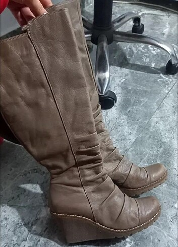 Deri çizme 38 numara