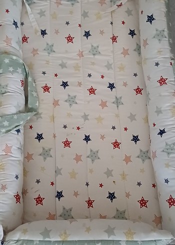Özdilek Gri Yıldız Desenli Bebek Uyku Minderi