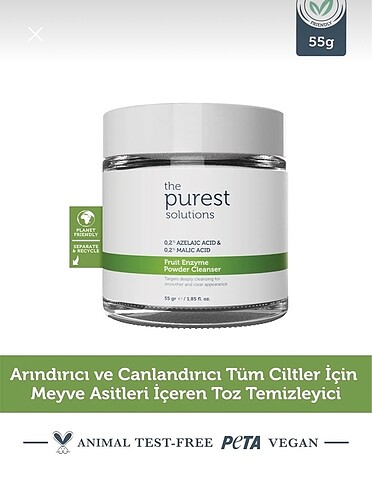 The purest solutions arındırıcı ve canlandırıcı toz temizleyici