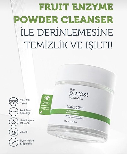 The purest solutions arındırıcı ve canlandırıcı toz temizleyici - Görsel 2