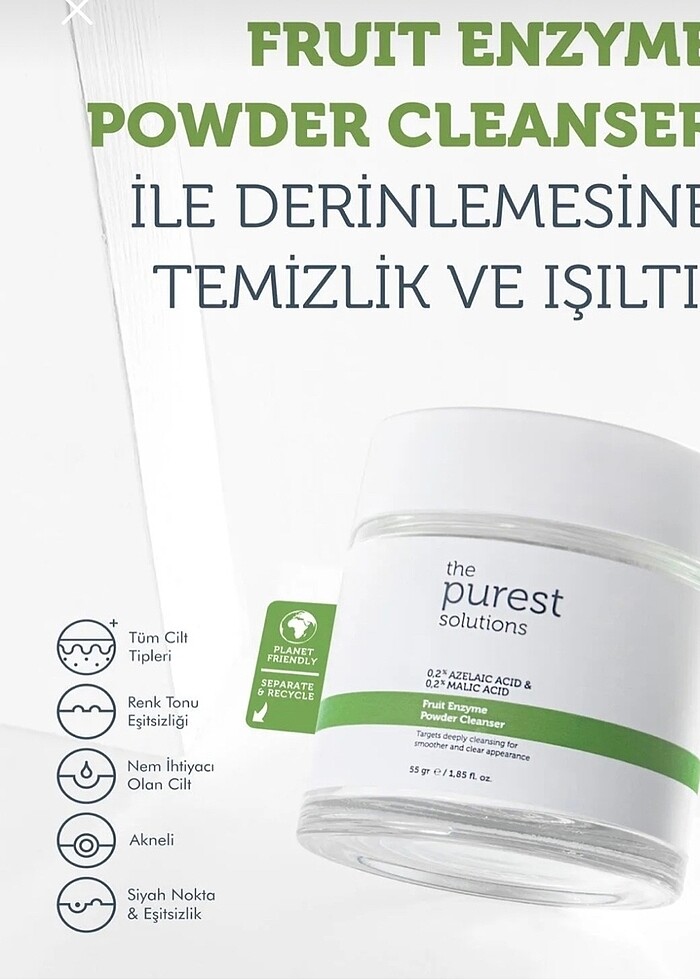 The purest solutions arındırıcı ve canlandırıcı toz temizleyici - Görsel 2